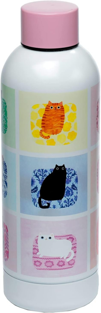 Butelka termiczna - planeta kotów