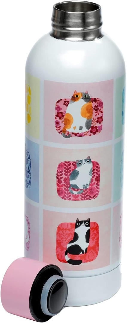 Butelka termiczna - planeta kotów