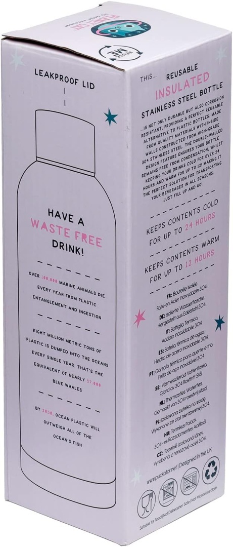 Butelka termiczna - planeta kotów