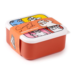 Zestaw 3 pudełek - lunch box - Kot Simona - wzór I